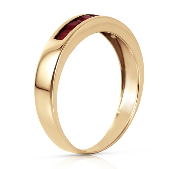 Galaxy Gold Products Jewelry - 14K. SOLID GOLD RINGS WITH NATURAL RUBIES